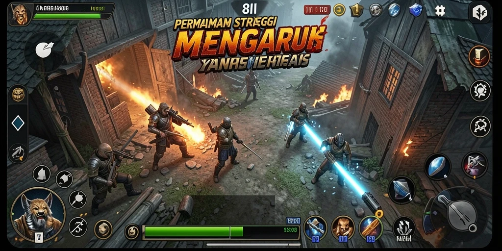 Tampilan gameplay menarik dalam 8II yang penuh strategi.