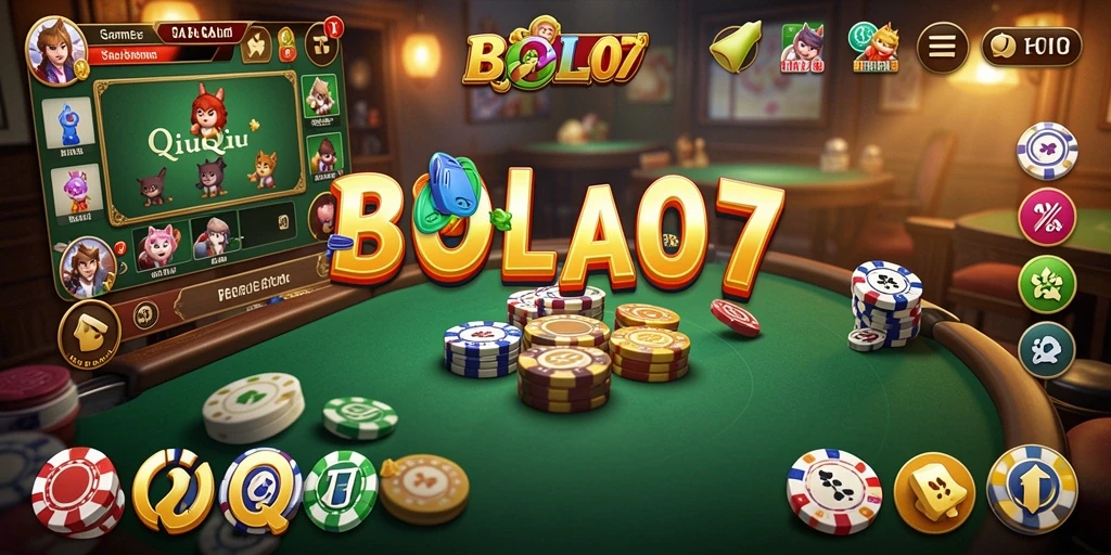 Screenshot gameplay BOLA07 yang menunjukkan keseruan bermain QiuQiu.