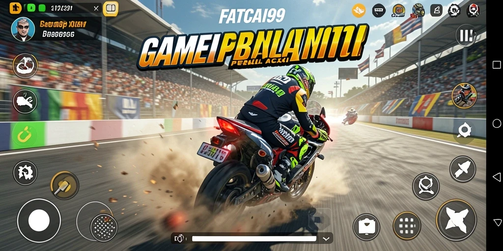 Gameplay balap motor di FATCAI99 yang mendebarkan.