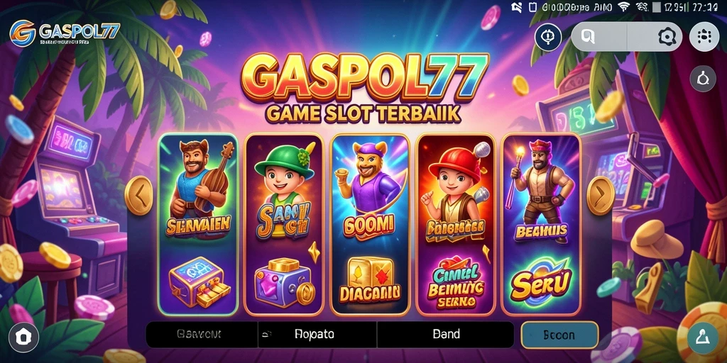 Tampilan menarik dari gameplay Slot GASPOL77 yang penuh warna.