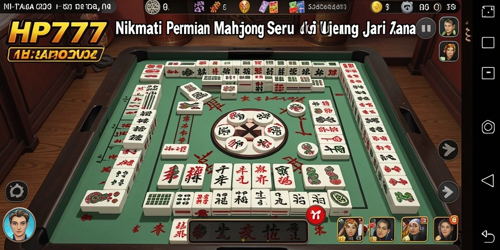 Screenshot HP777 menampilkan gameplay Mahjong yang seru dan menarik.
