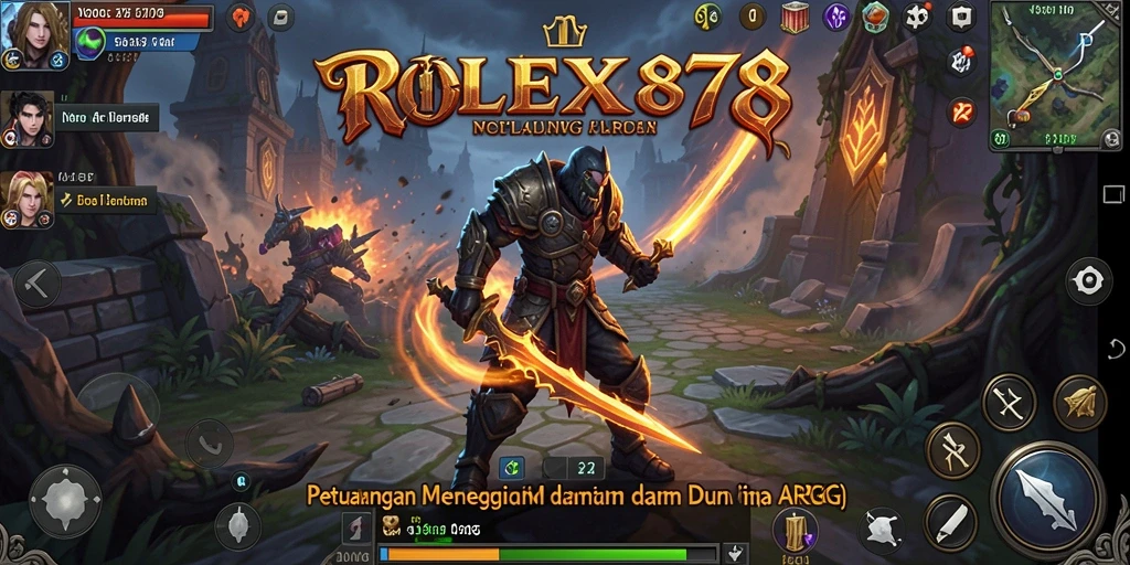 Tampilan screenshot menarik dari gameplay ARPG yang mendebarkan.