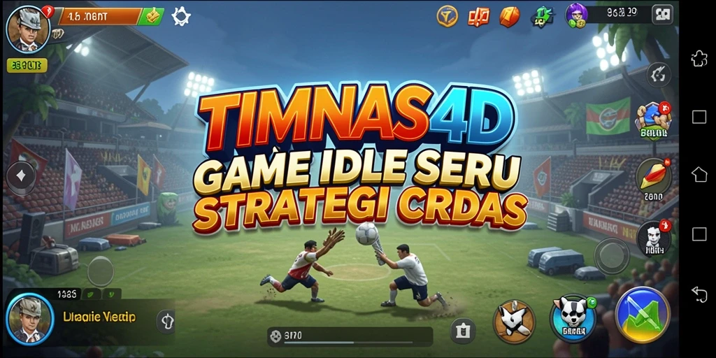 Tampilan gameplay TIMNAS4D yang menarik dengan karakter yang beragam.