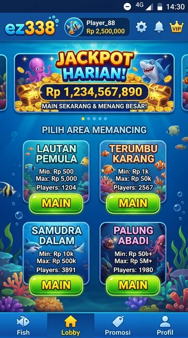 Pengguna sedang menjelajahi katalog aplikasi di ez338.